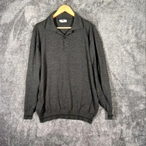 I levrieri made in Italy 100% extra fine Marino wool men's sweater XXLARGE